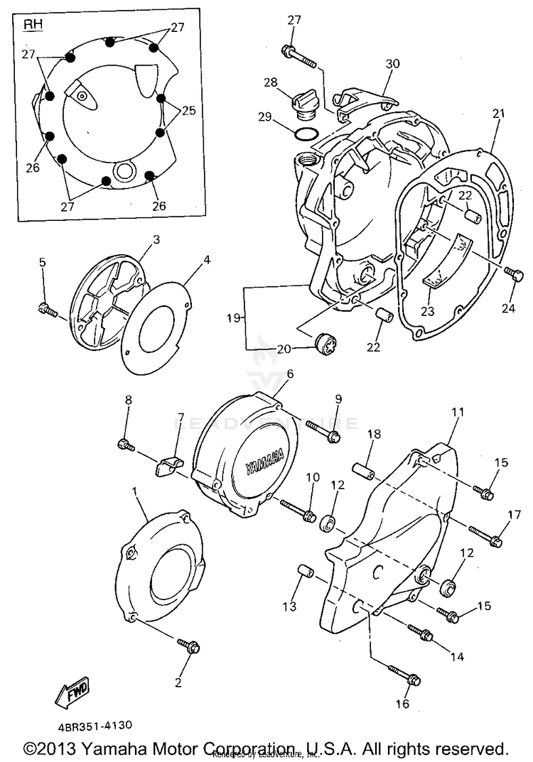 Crankcase Cover 1 Schematic