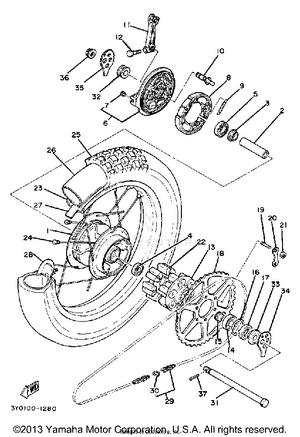 Rear Wheel Schematic