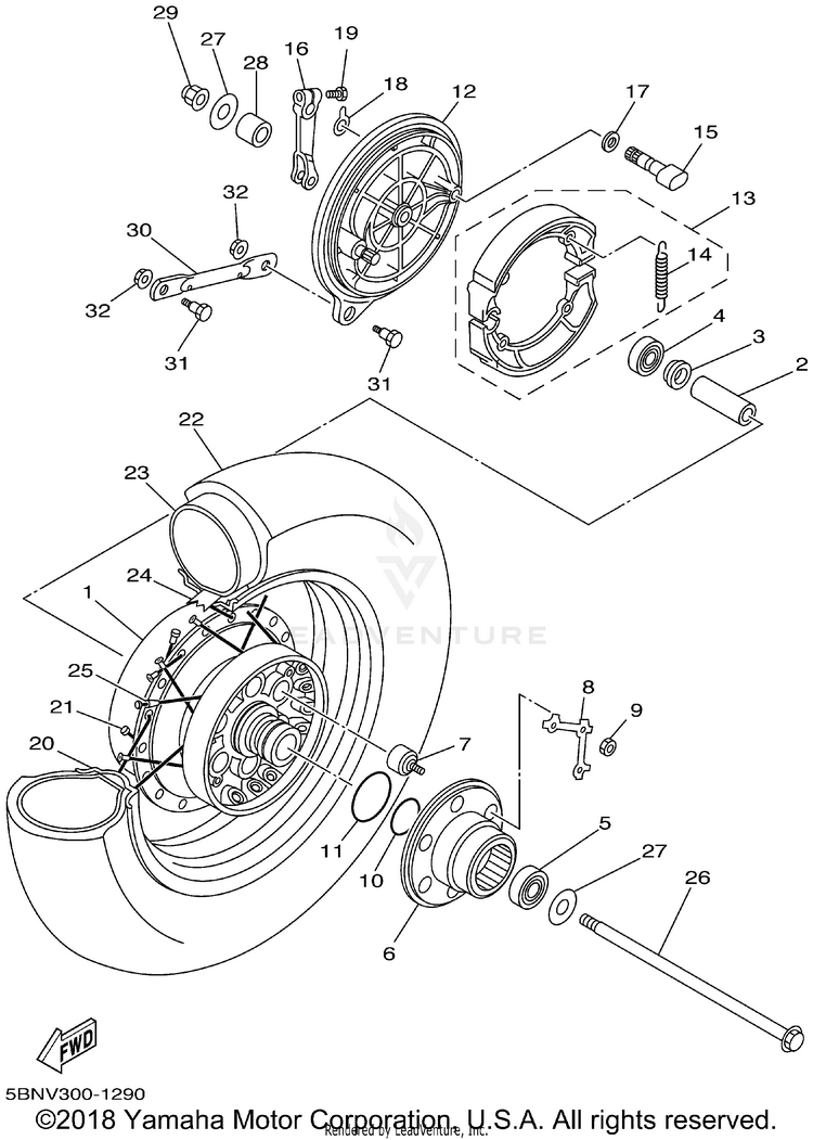 Rear Wheel Schematic