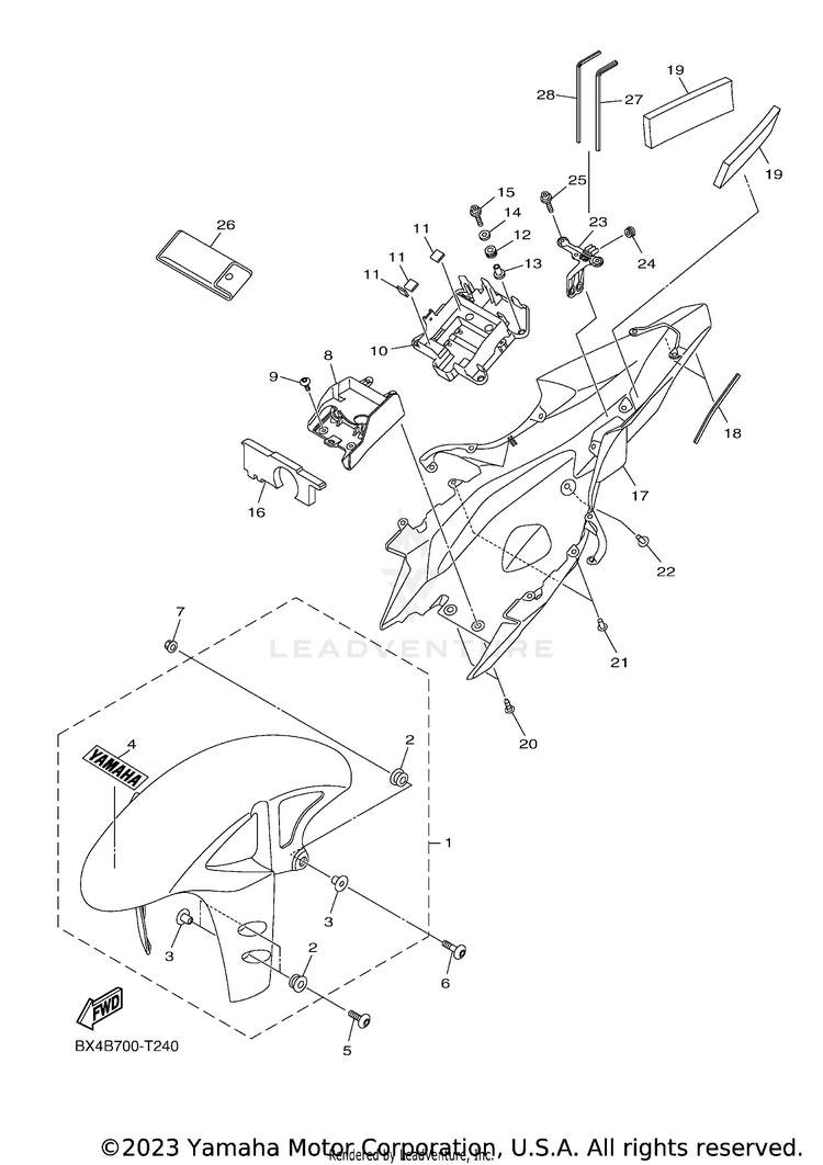 Fender YZFR1 - YZFR1K1CL - 2019 Schematic