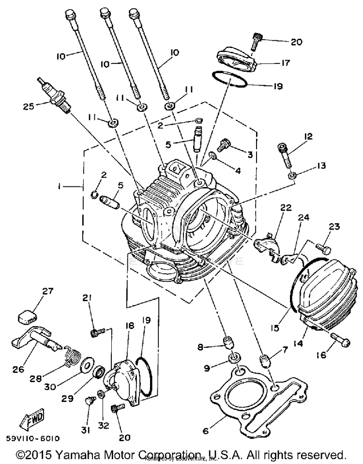 Cylinder Head Schematic