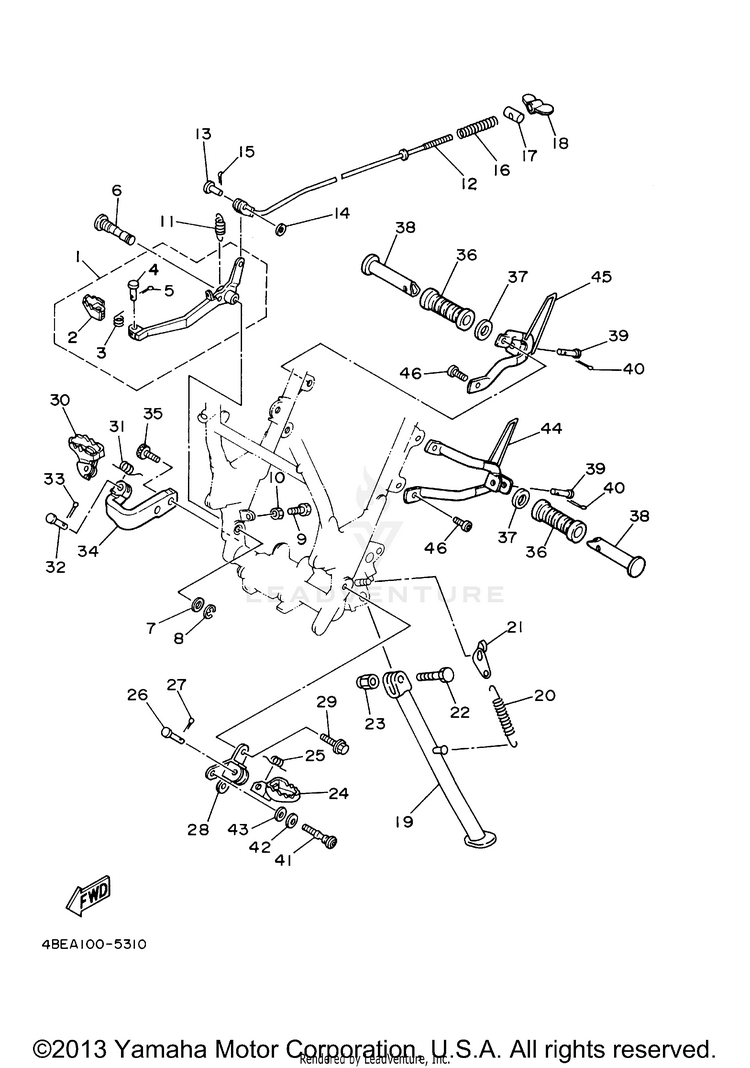 Stand Footrest Schematic