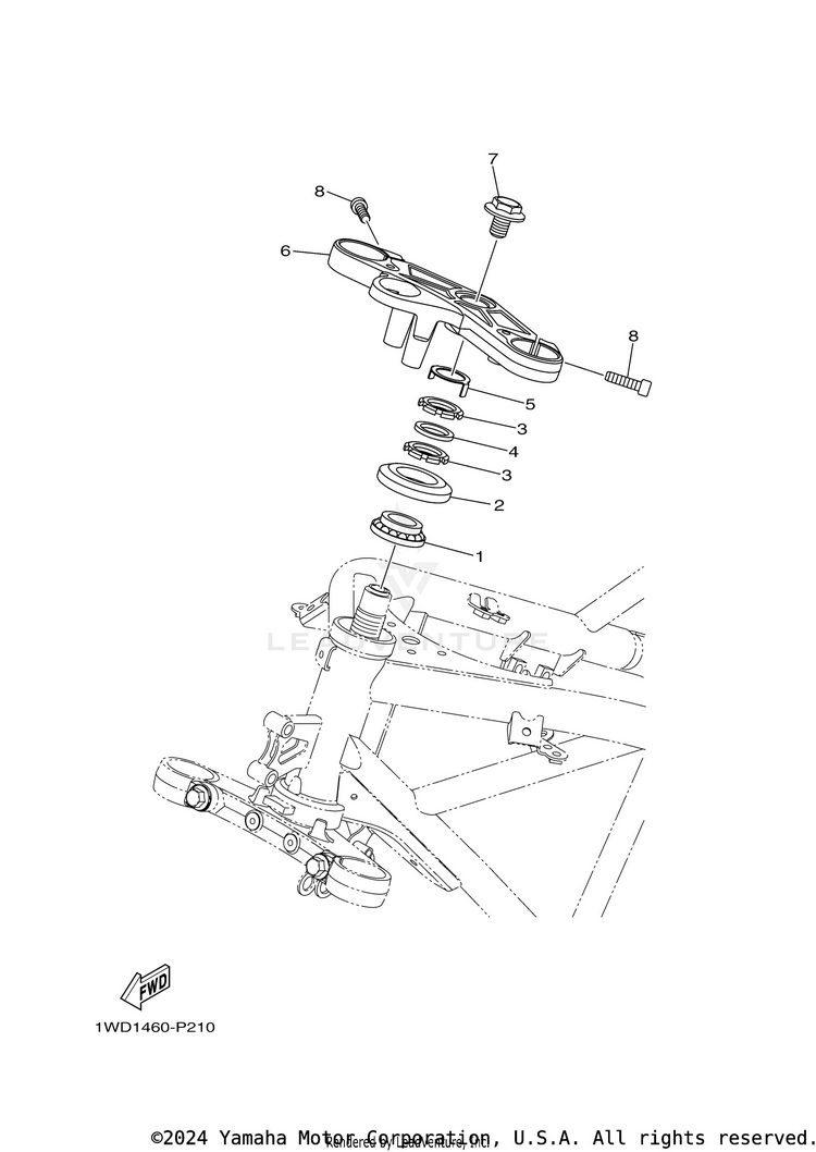 Steering R3 - YZFR3HB - 2017 Schematic