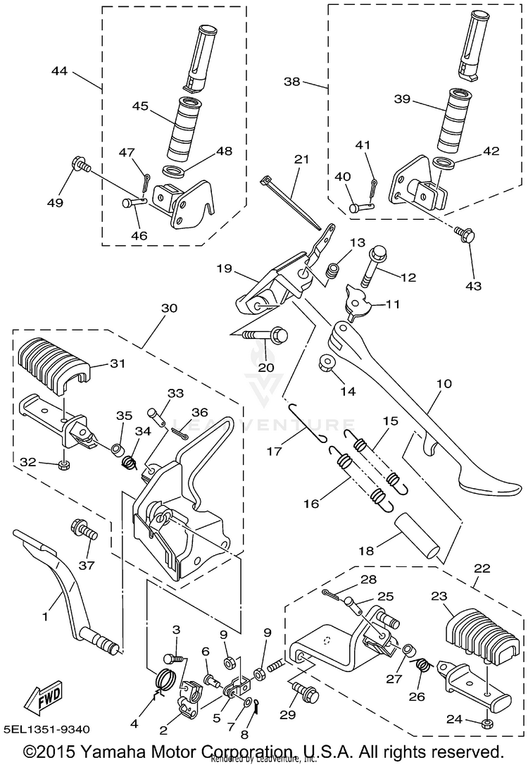 Stand Footrest Schematic
