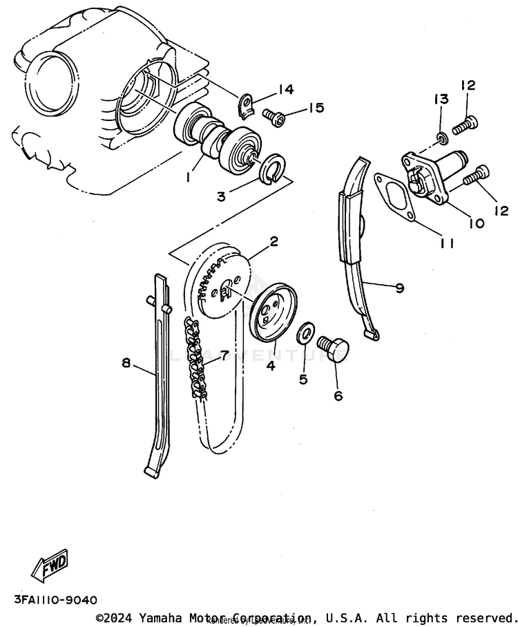 Camshaft Chain Schematic