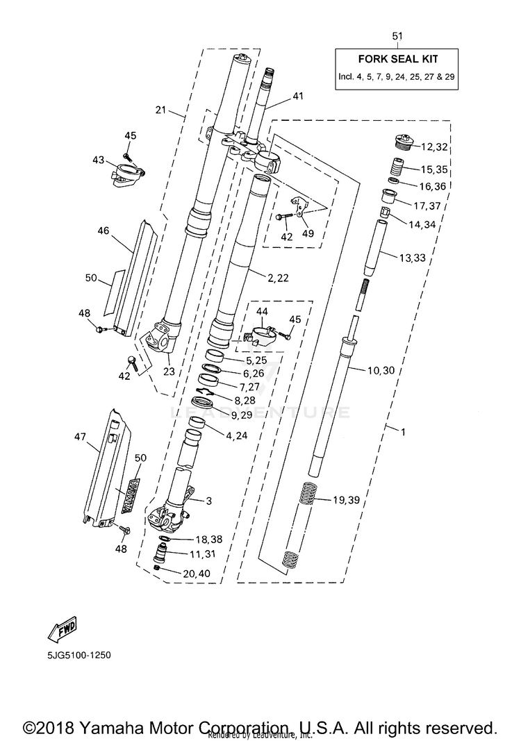 Front Fork Schematic