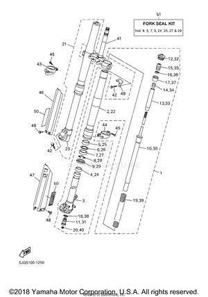 Front Fork Schematic