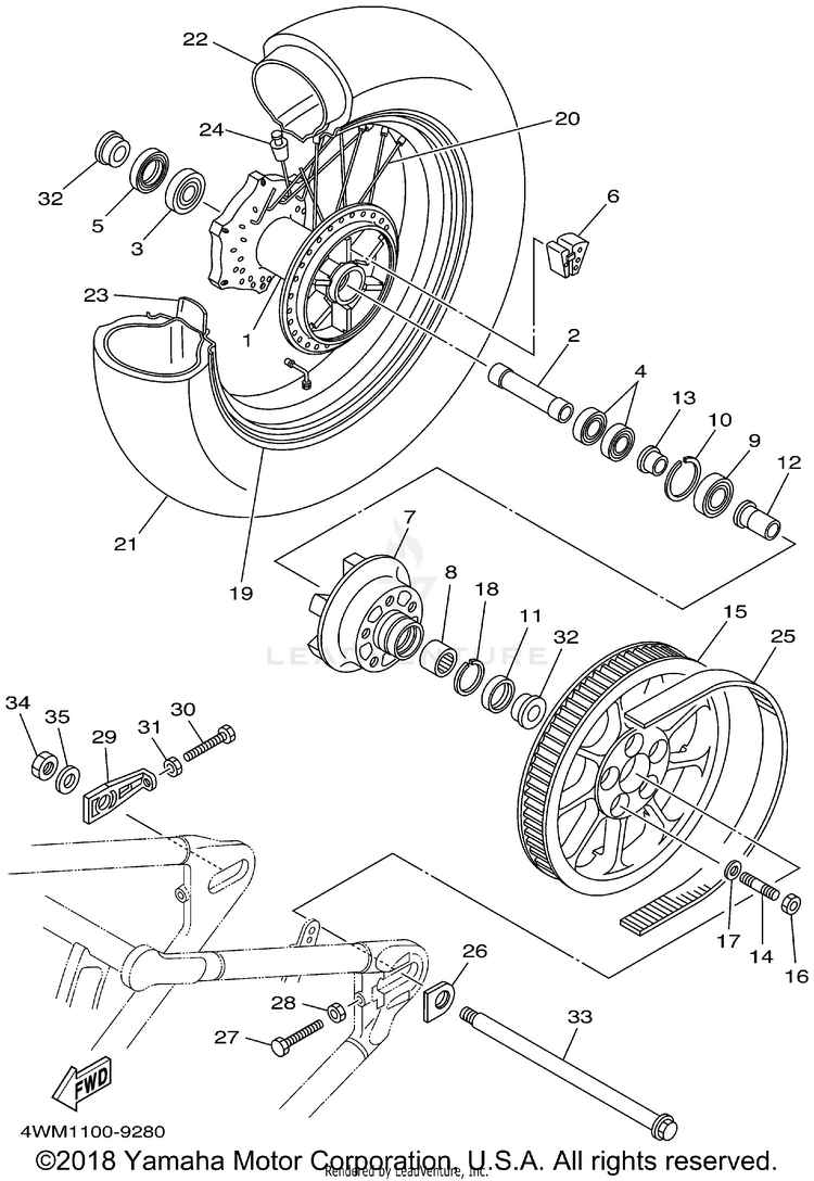 Rear Wheel Schematic