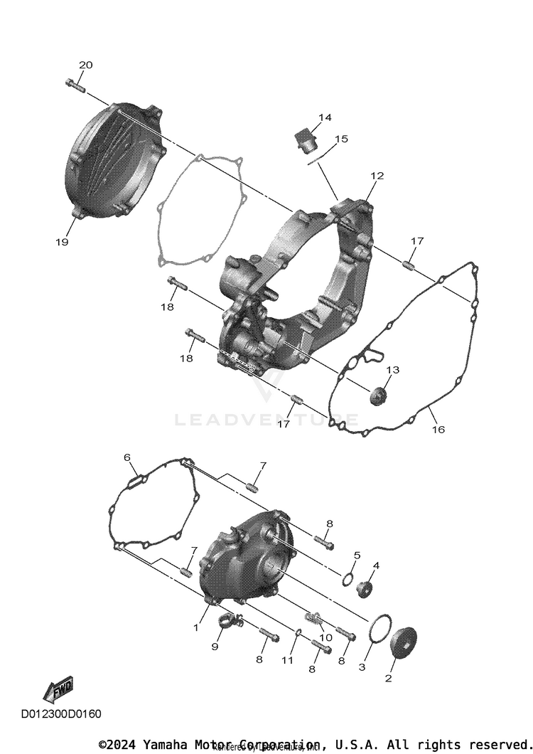 Crankcase Cover 1 Schematic