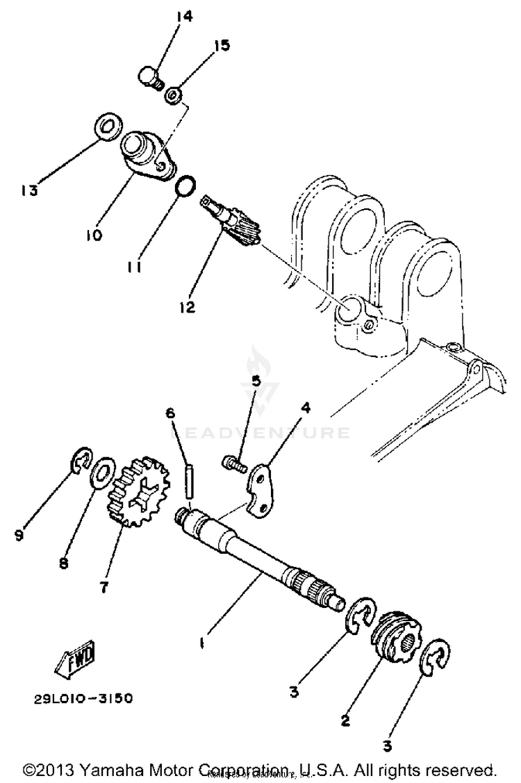 Tachometer Gear Schematic