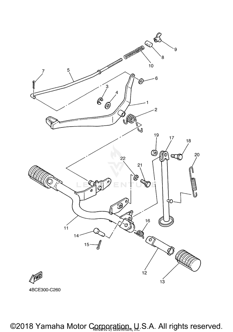 Stand Footrest Schematic