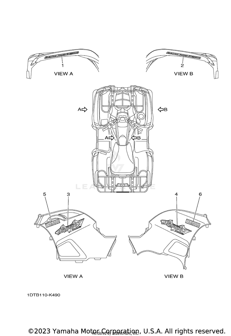 Graphics GRIZZLY 700 EPS 4WD SPECIAL - YFM7FGPSPA - 2011 Schematic