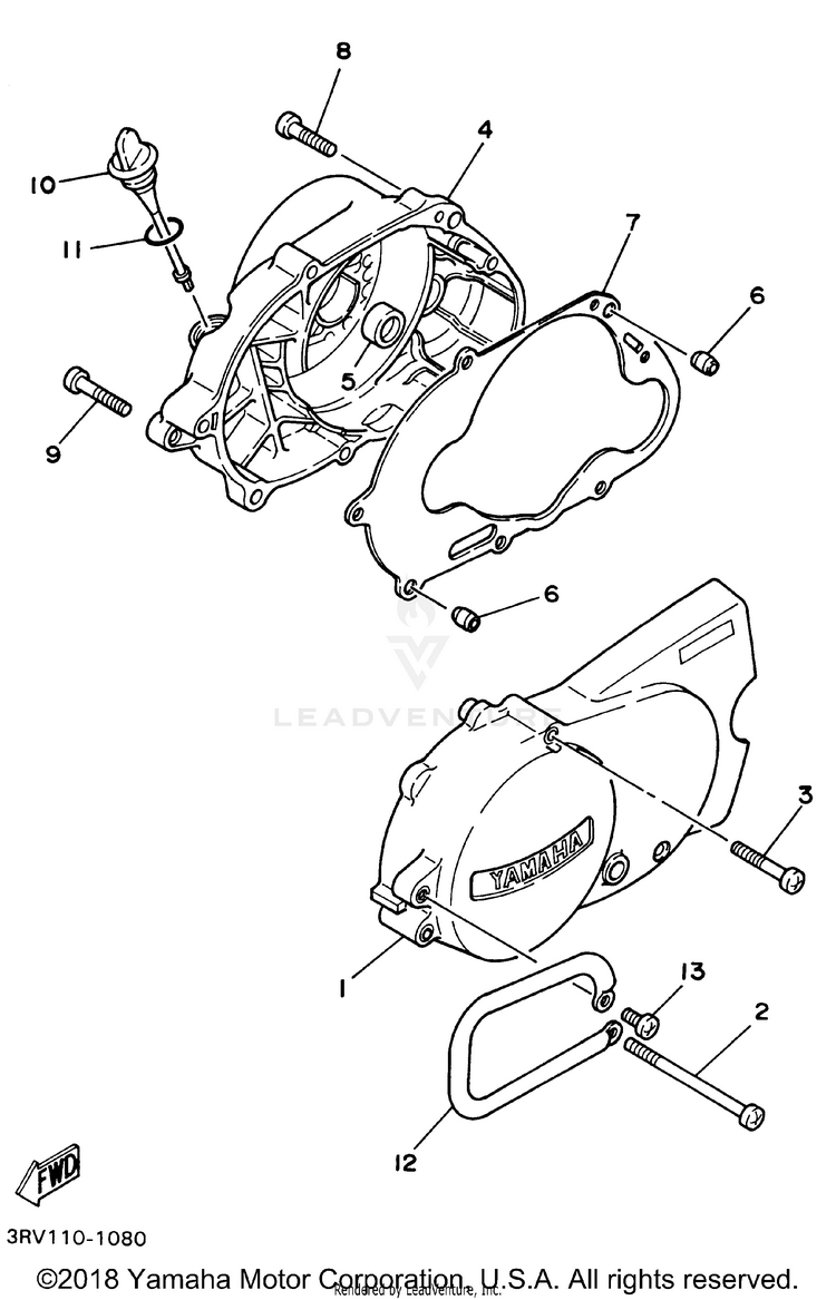 Crankcase Cover 1 Schematic