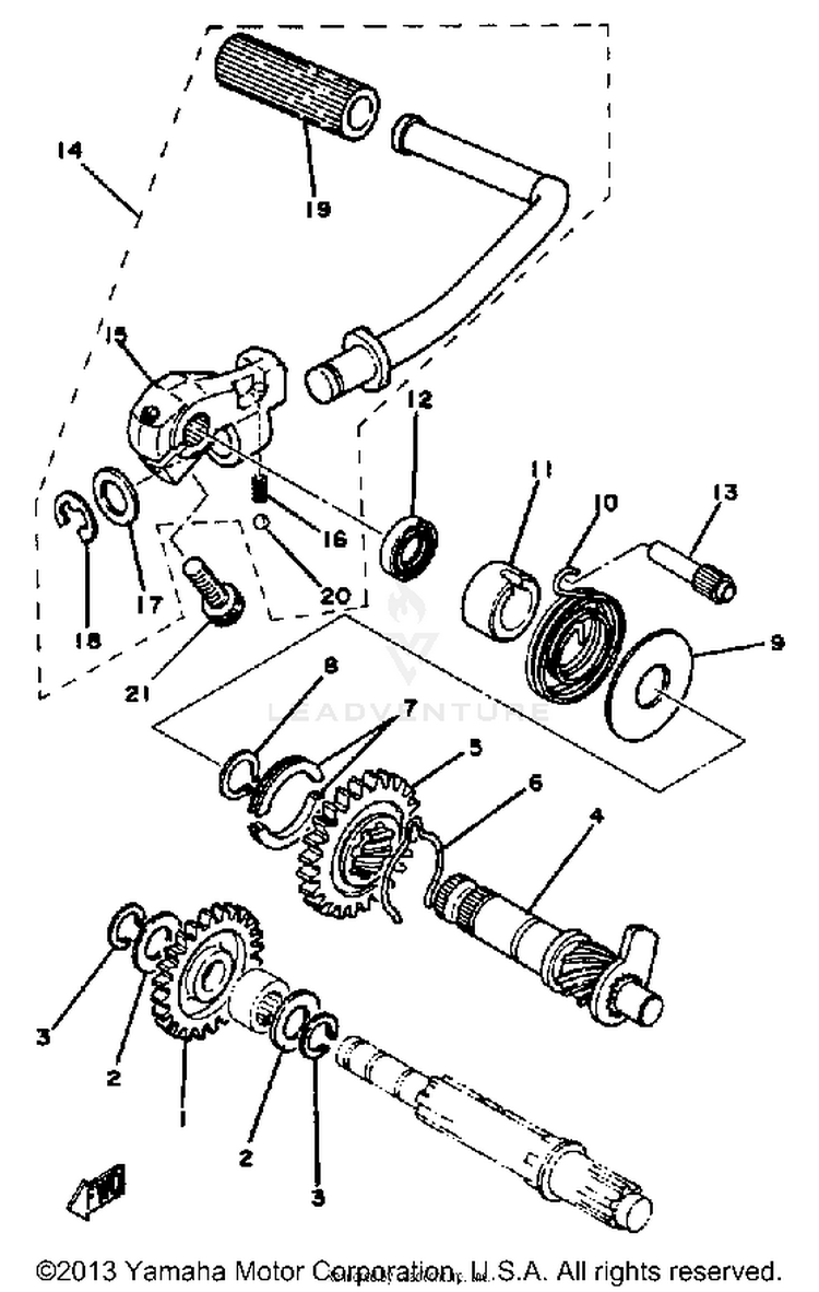 Kick Starter Mx100h - J - K Schematic