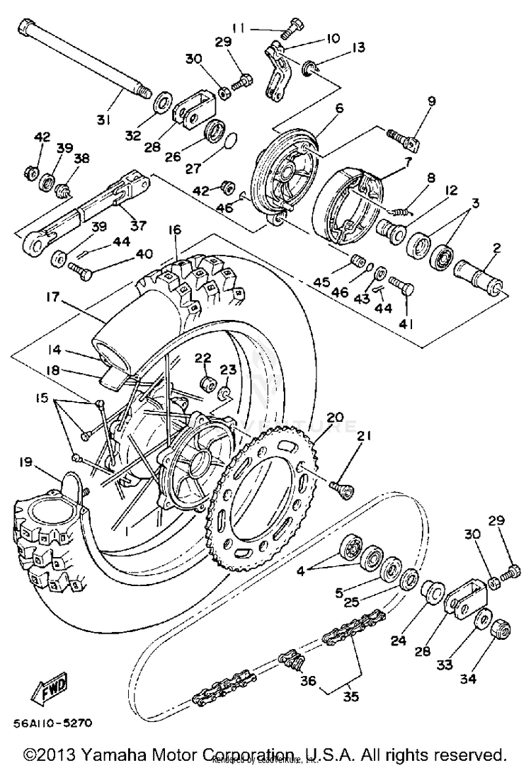 Rear Wheel Schematic