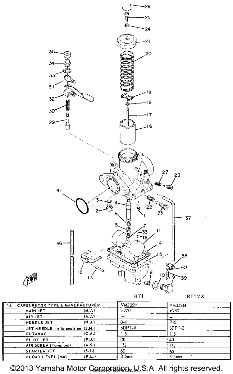 Carburetor Schematic