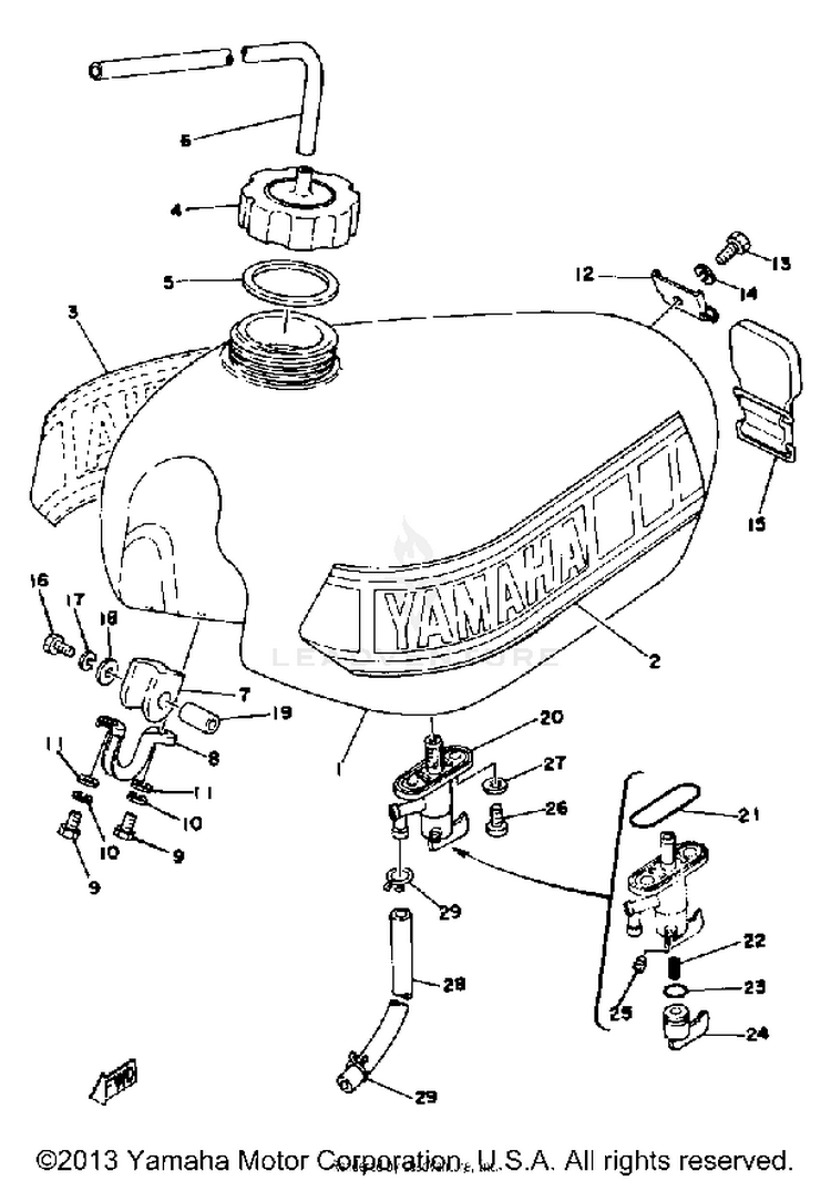 Fuel Tank Yz400d E Schematic