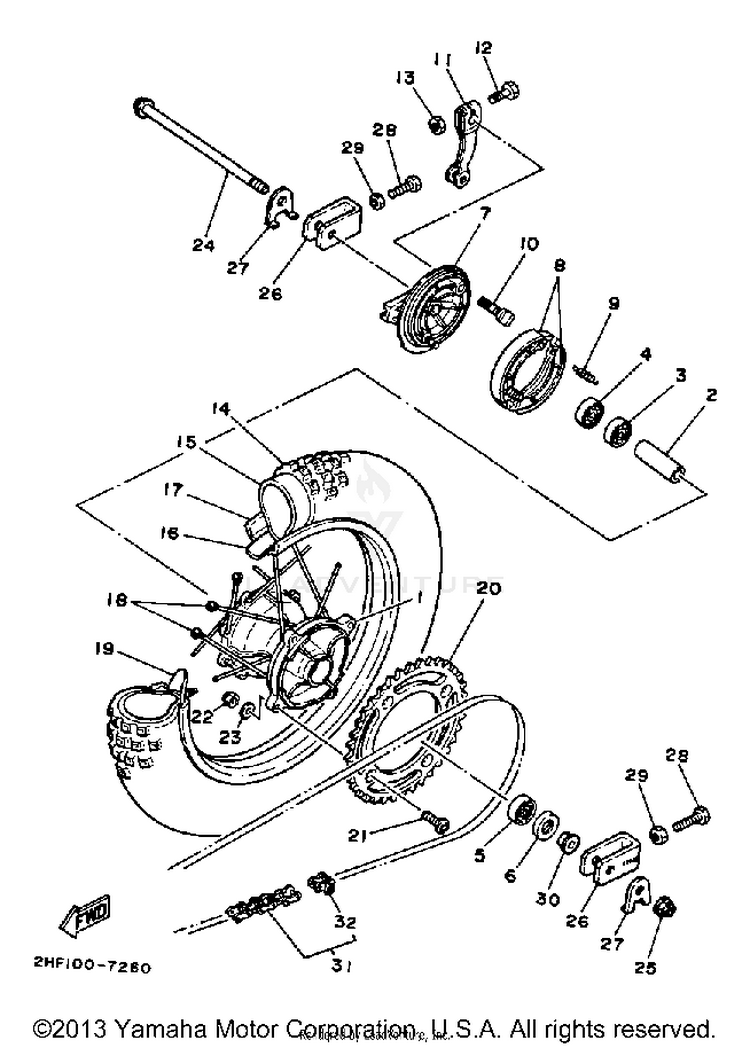 Rear Wheel Schematic