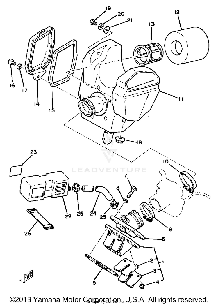 Intake Yz80j Schematic