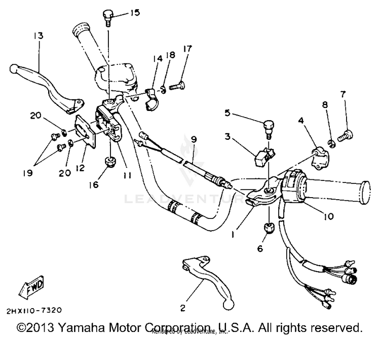 Handle Switch - Lever Schematic
