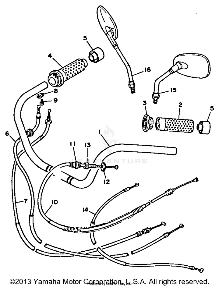 Handlebar Cable Schematic