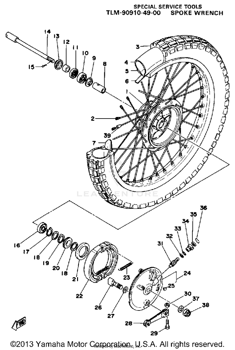Front Wheel Schematic