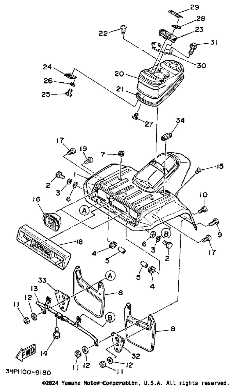 Front Fender Schematic