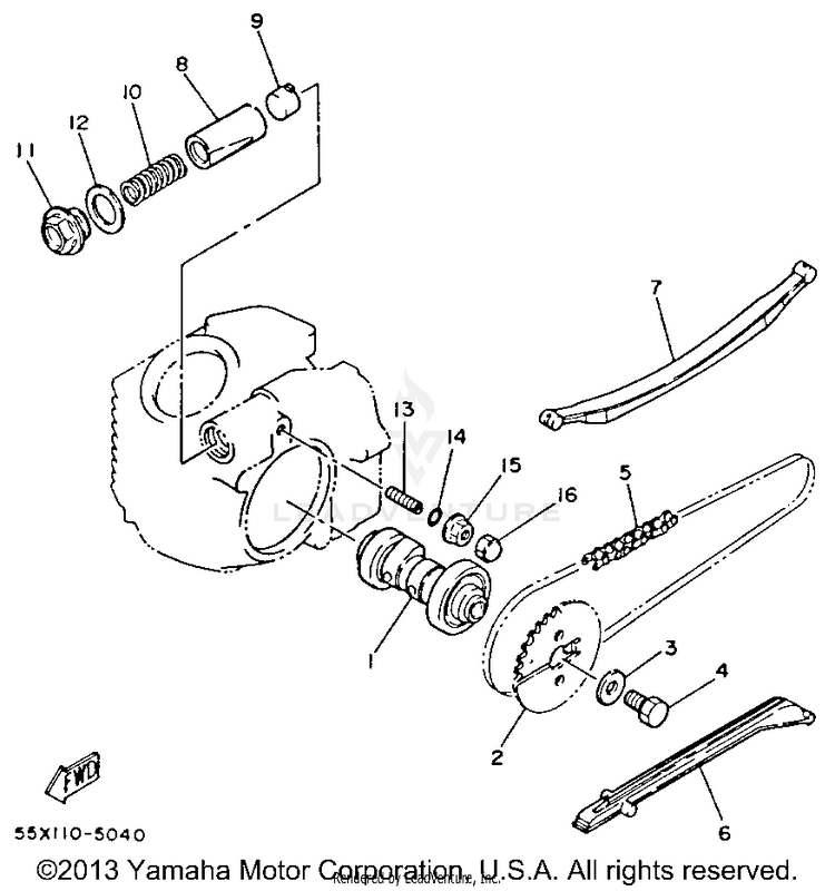 Camshaft - Chain Schematic