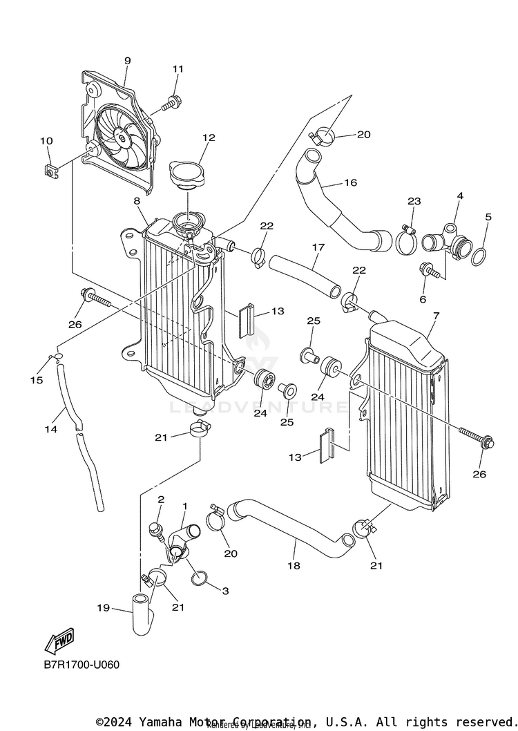Radiator Hose Schematic