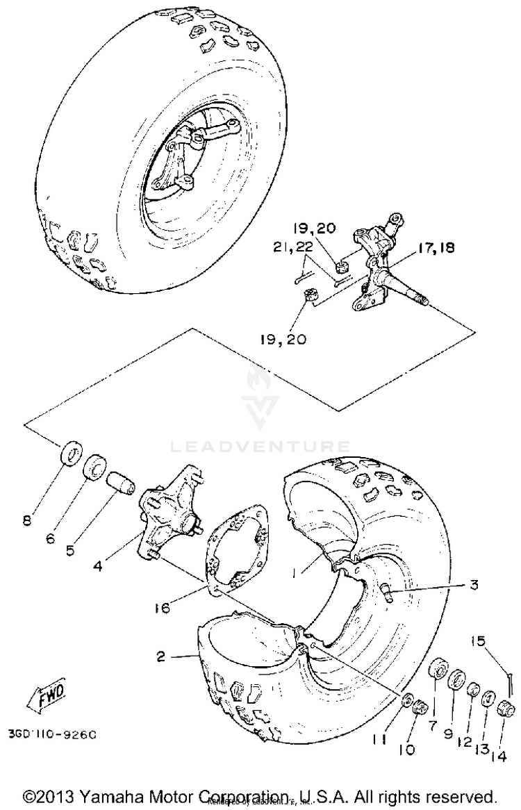 Front Wheel Schematic
