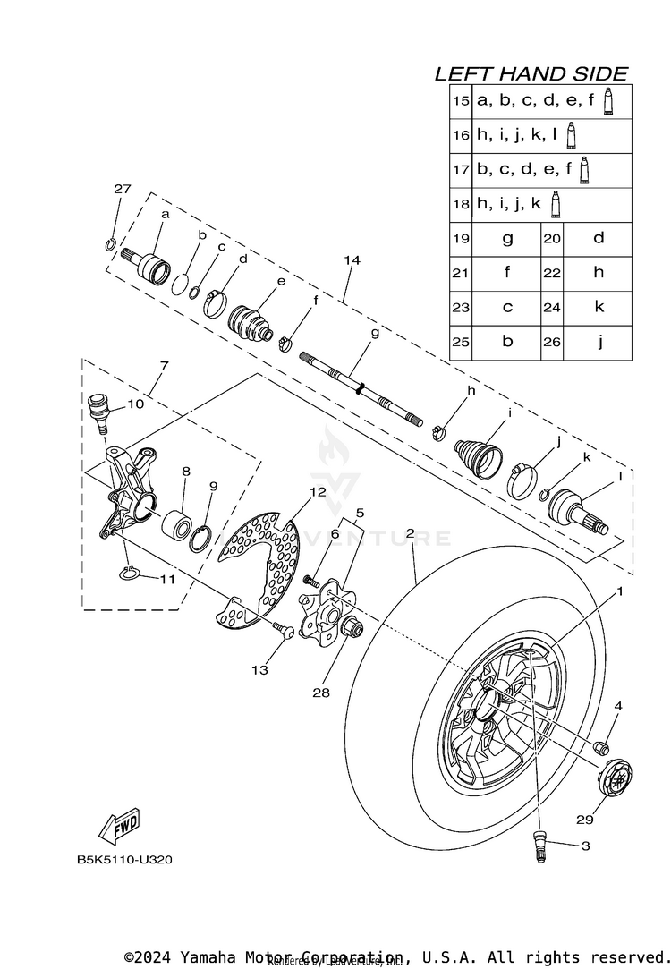 Front Wheel Schematic