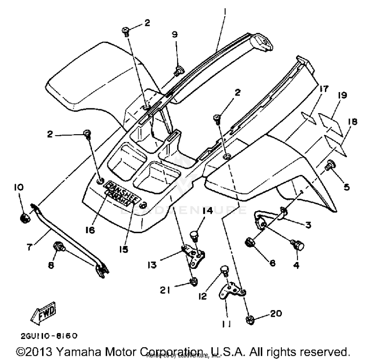 Front Fender Schematic