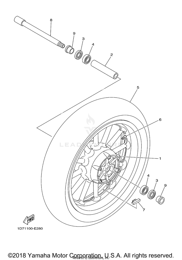 Front Wheel Schematic