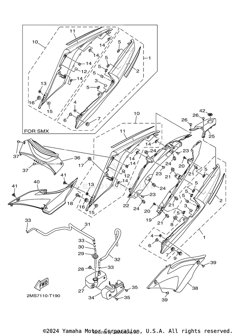 Side Cover YZFR3 - YZFR3JB - 2018 Schematic
