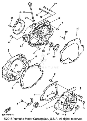 Crankcase Cover 1 Schematic