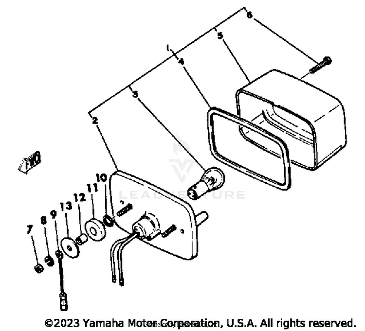 Taillight Yt125j Schematic