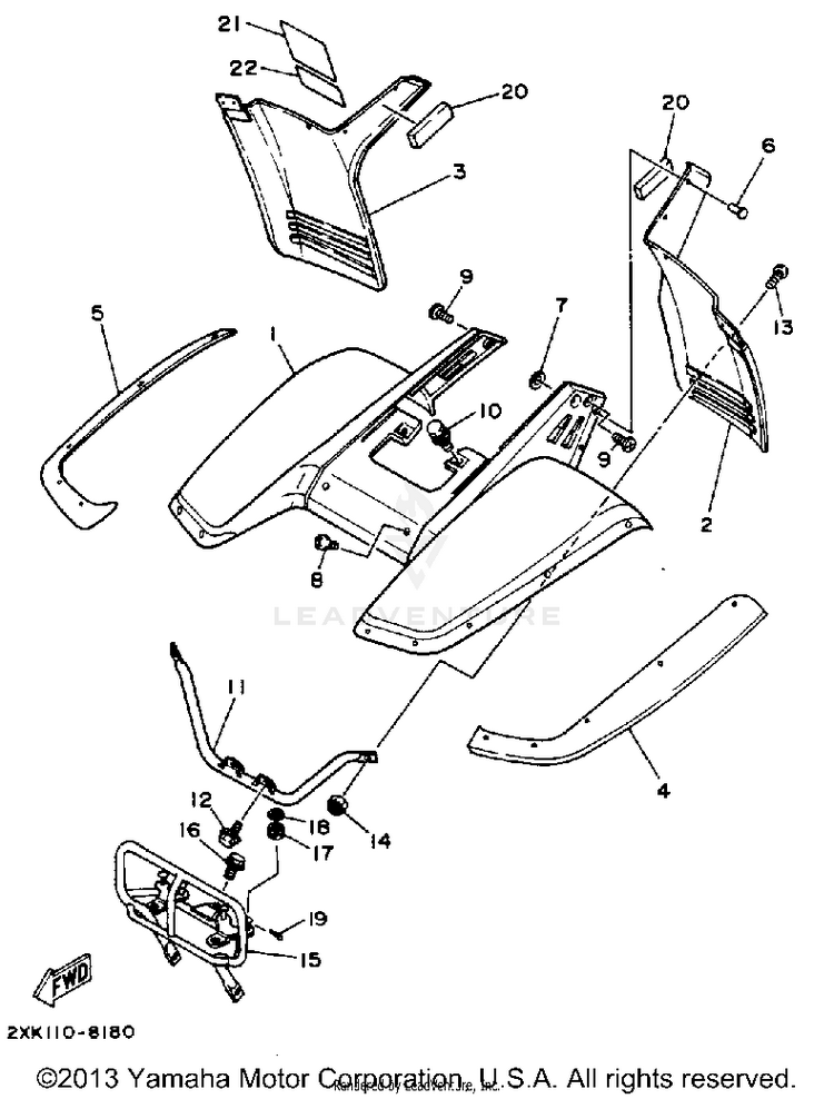 Front Fender Schematic