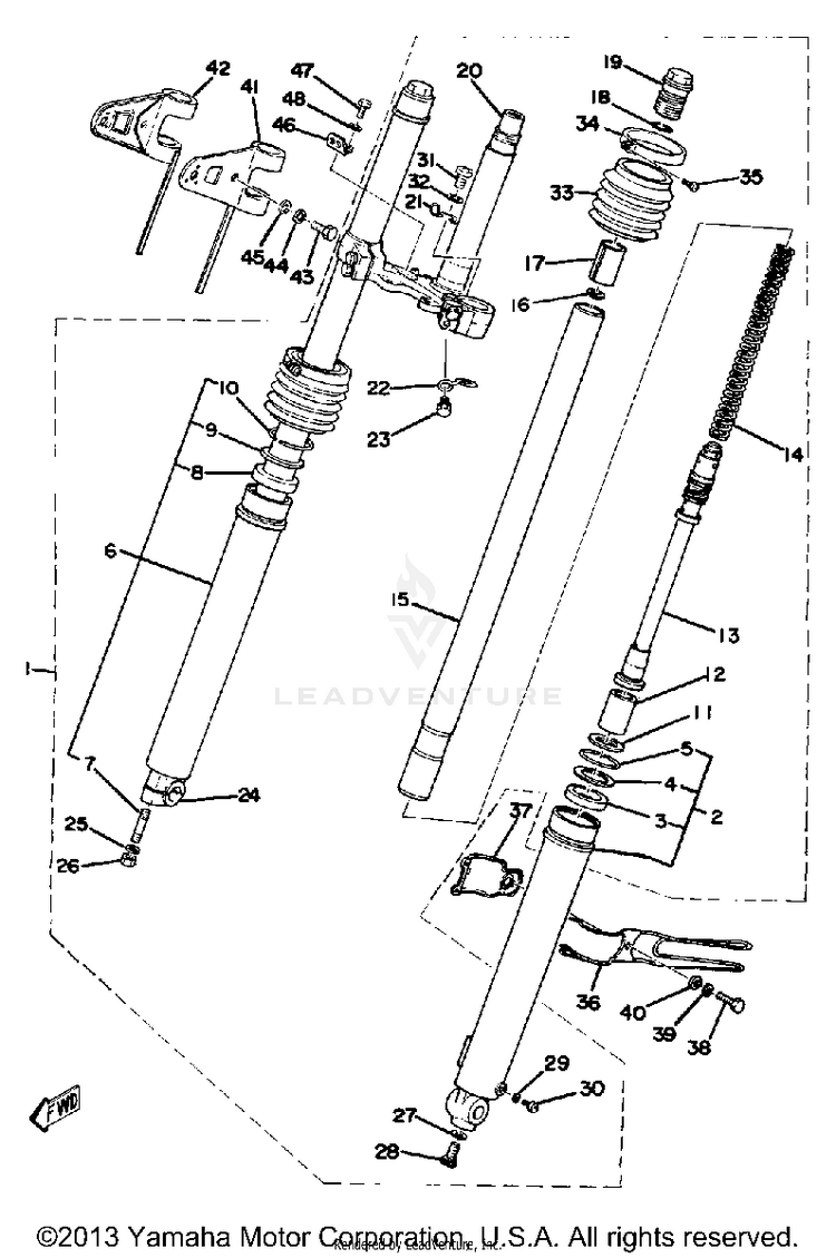 Front Fork Schematic