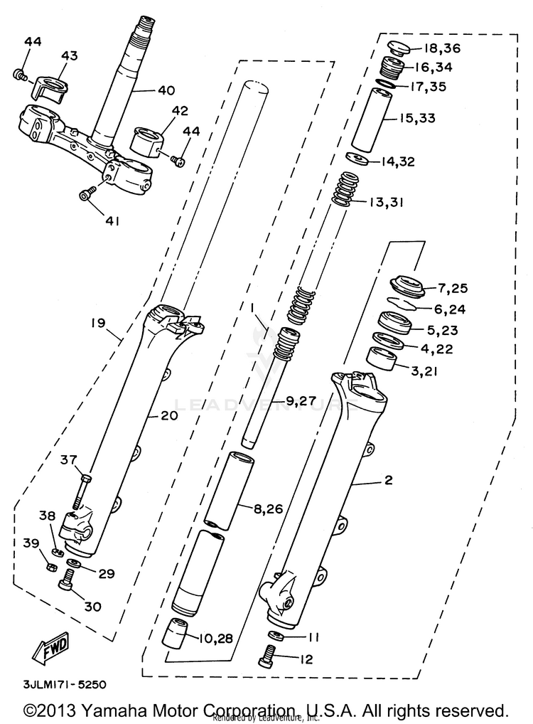Front Fork Schematic