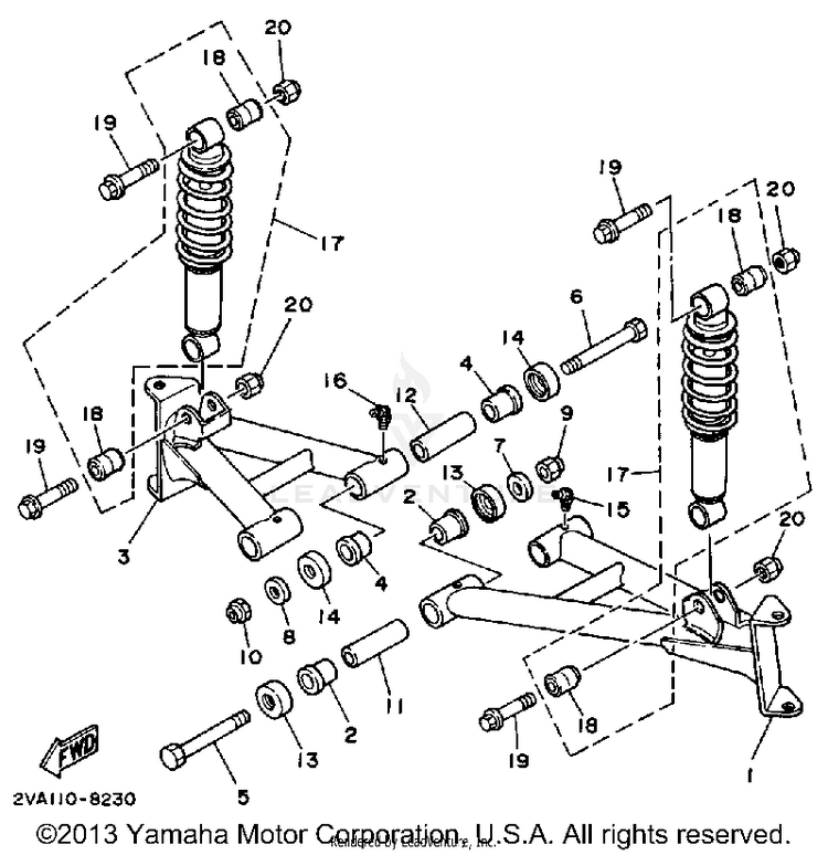 Front Suspension-Wheel Schematic