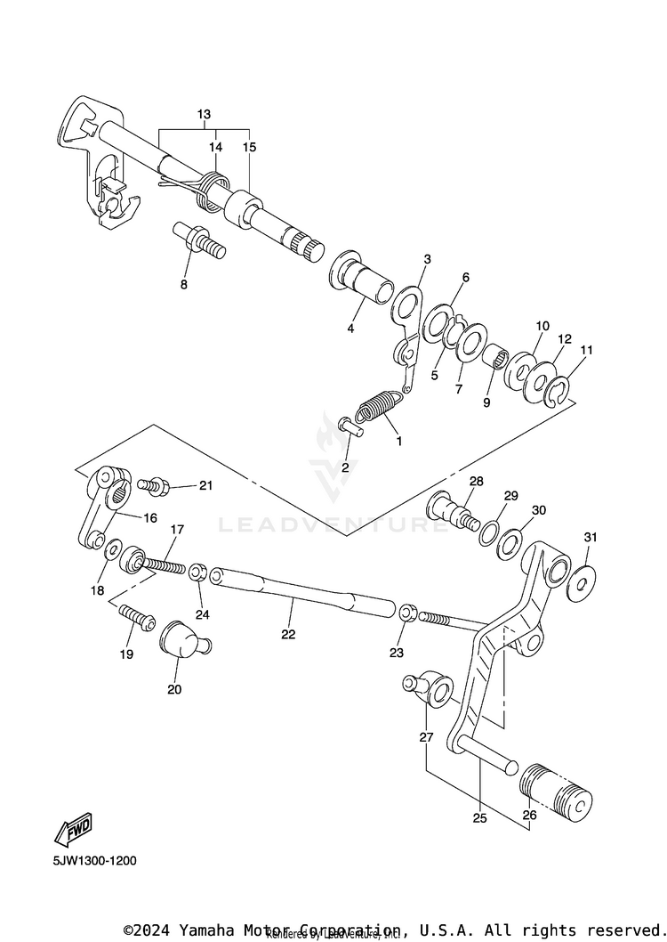 Shift Shaft Schematic