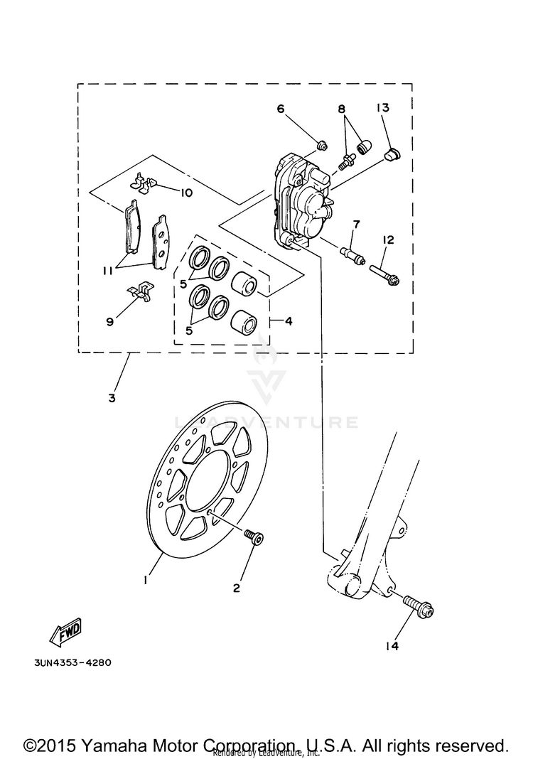 Front Brake Caliper Ler Schematic