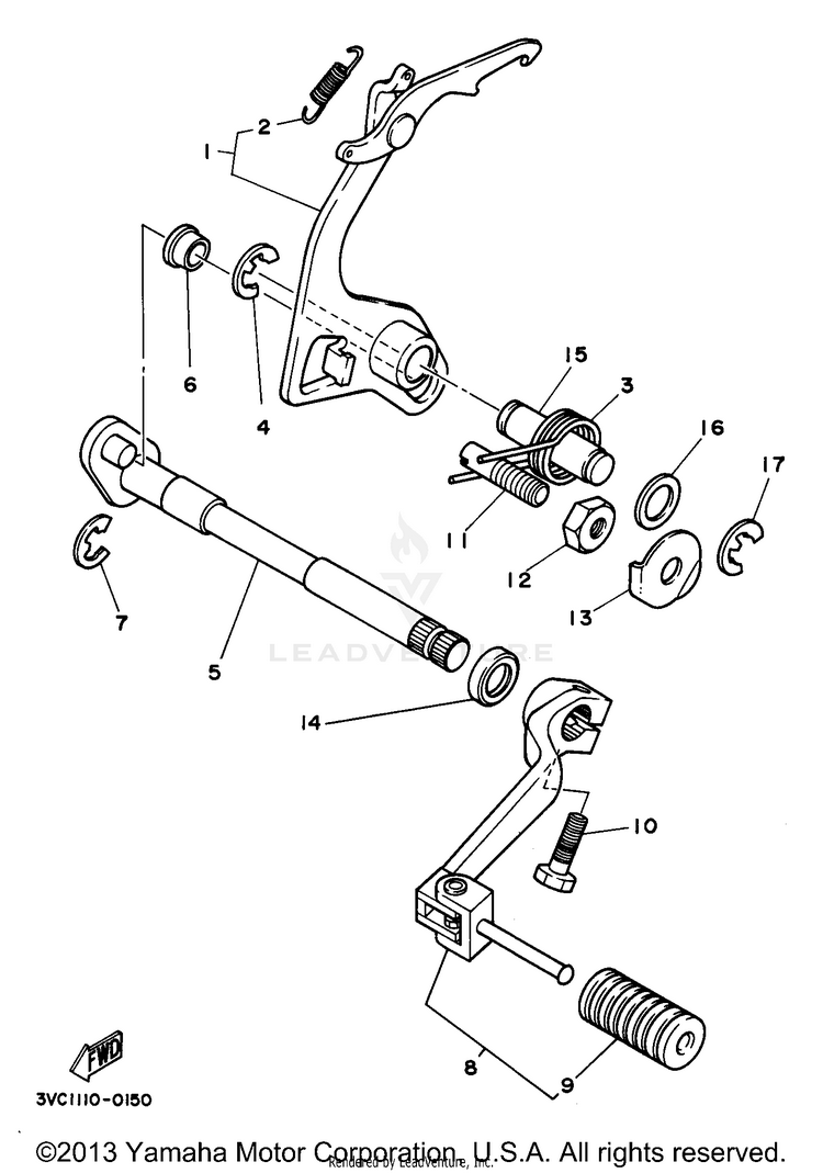 Shift Shaft Schematic