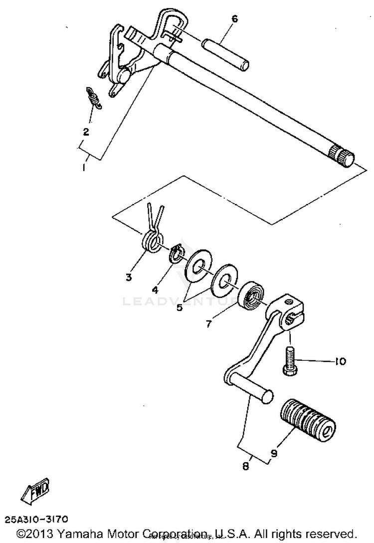 Shift Shaft Schematic