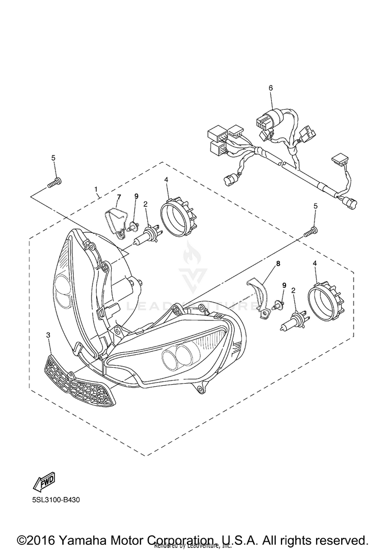 Headlight Schematic