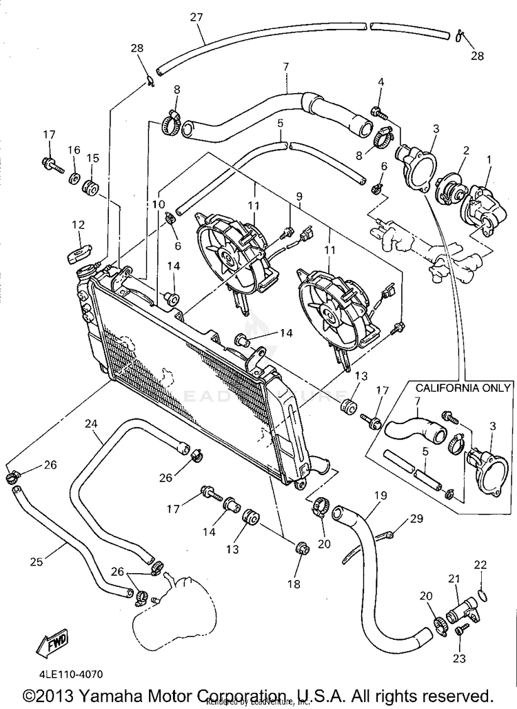Radiator Hose Schematic