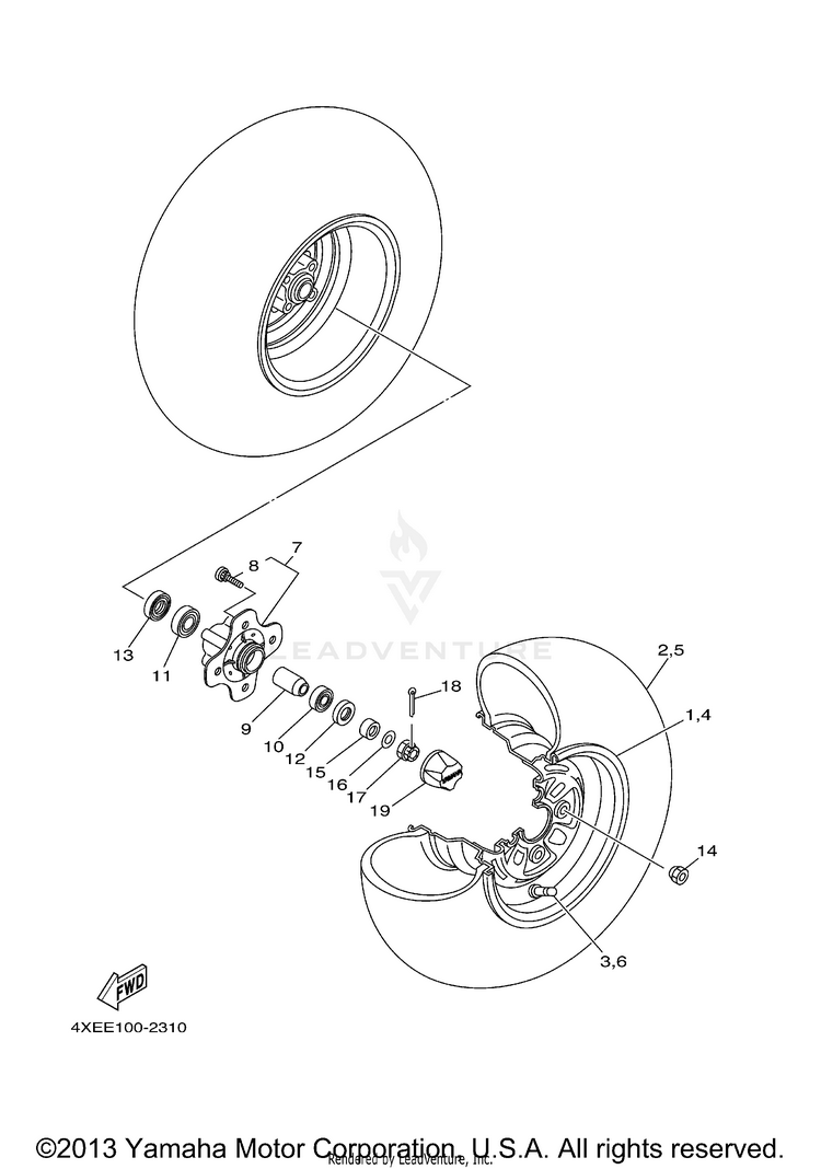 Front Wheel Schematic