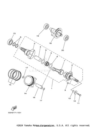 Crankshaft Piston Schematic