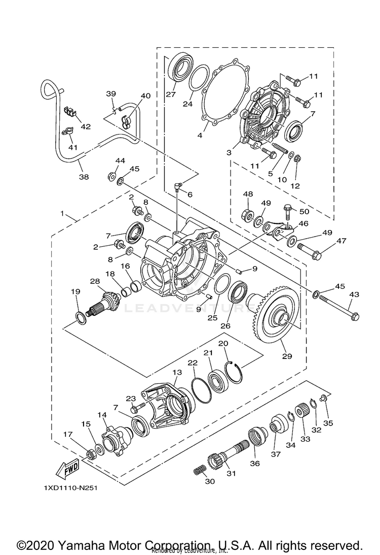 Drive Shaft VIKING - YXM70VDXLR - 2020 Schematic