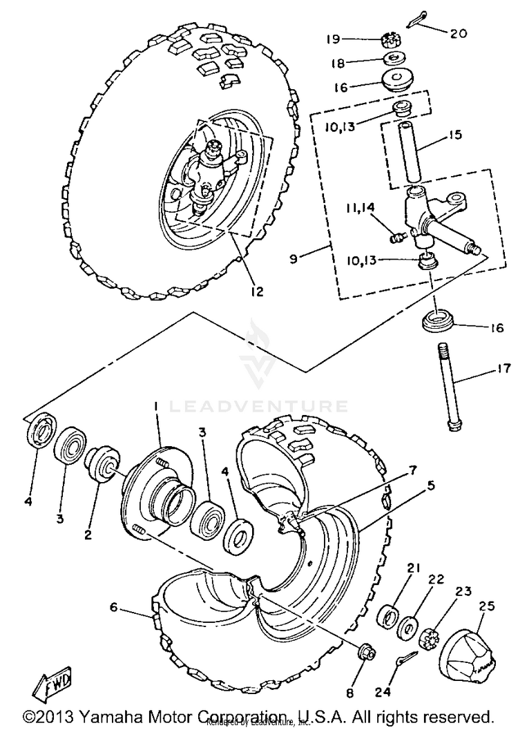 Front Wheel Schematic